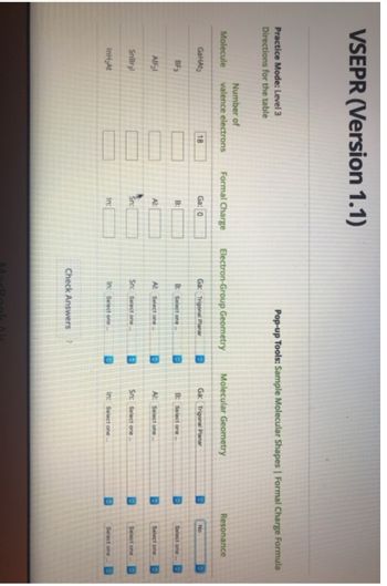Answered: VSEPR (Version 1.1) Practice Mode:… | Bartleby