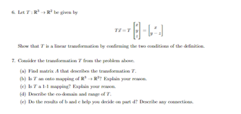 Answered: Consider The Transformation T From The… | Bartleby