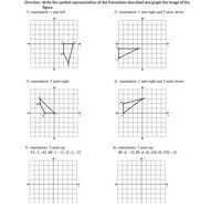 Answered: figure. 1) translation: 1 unit left 3)… | bartleby