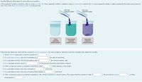 Use the following information to answer the next question.
Solid copper(II) sulfate is added to water to make a solution (1). More copper(II) sulfate is added to make a concentrated solution (II). As more copper(II) sulfate is added, eventually the water cannot dissolve
any more solid; thus, a saturated solution is produced (III).
add more
copper(Il) sulfate
add more
copper(Il) sulfate
Dilute
Concentrated
Saturated
copper(l)
sulfate solution
copper(ll)
sulfate solution
copper(Il)
sulfate solution
The following statements deal with the concept of dynamic equilibrium. For each sentence, select the word that completes the statement correctly.
1. Which solution repre
ents a dynamic equilibrium?
2. In a saturated solution, the rate of crystallizing is
• the rate of dissolving.
3. In a saturated solution, the forward reaction rate is
the reverse reaction rate.
4. In a saturated solution, there is
* in the amount of product and starting material.
5. When a chemical system is at dynamic equilibrium, there
visible changes in the system.
6. In a saturated solution, the colour intensity is
over time.
7. In a saturated solution, the mass of undissolved particles is
over time.
8. When a chemical system is at dynamic equilibrium, the solution must be in a closed system. This means that the volume of water is
the amount of solute is
and the
temperature is
