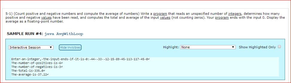 Answered 5 1 Count Positive And Negative Bartleby