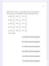 Answered: (1) Three Balls A, B And C, A Is Triple… | Bartleby