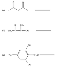 Br
CH3
(b)
CH3-CH-CH–CH3
CH3
(с)
H3C-
-CH2CI
CH3
