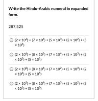 Answered: Write The Hindu-Arabic Numeral In… | Bartleby