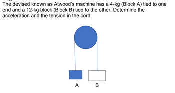 Answered: The Devised Known As Atwood's Machine… | Bartleby