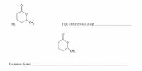 0.
`CH3
Type of functional group
hh.
CH3
Common Name
