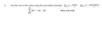 5.
n(n+1)
2
=
Find the sum of the series using the summation formulas. [=₁k
57
(4k² 12k 50)
Show your work!
k=1
n
Σk=₁k²=
n(n+1)(2n+1)
6