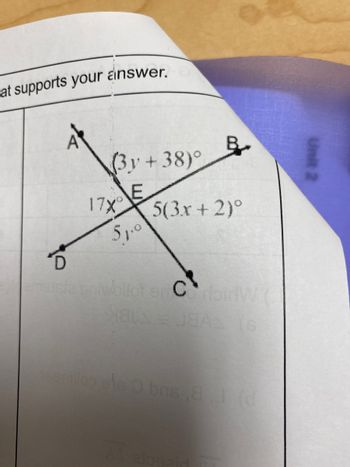 at supports your answer.
(3y+38)
17X E
51.0
5(3x + 2)°
D
meisie privbllot en CorbirlW(
с
asentlico ele 0 bris,8.) (d
alogaid