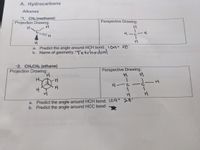 Answered: A. Hydrocarbons Alkanes 1. CH4… | bartleby