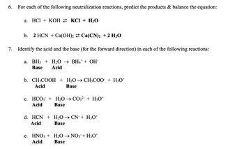 Answered: 6. For each of the following… | bartleby