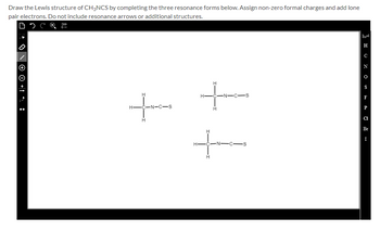 Answered: Draw the Lewis structure of CH3NCS by… | bartleby