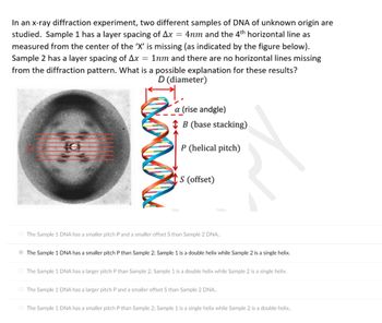 Answered: In an x-ray diffraction experiment, two… | bartleby