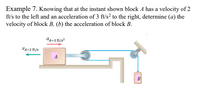 Answered: Example 7. Knowing That At The Instant… | Bartleby