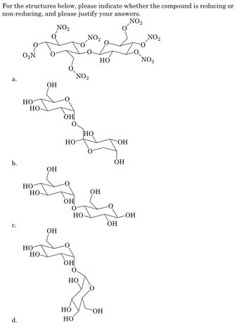 Answered: For the structures below, please… | bartleby