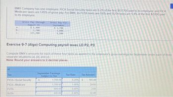 Solved 2016 FICA Tax Rates 1 1 FICA taxes include Social