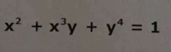 x² + x³y + y² = 1