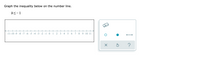 Graph the inequality below on the number line.
b<-1
+
-11-10 -9 -8 -7 -6 -5 -4 -3 -2 -1 0
+
2 3
4 5 6 7
8
9 10 11
I
