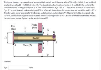 Answered: The figure shows a cutaway view of an… | bartleby