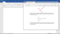 Document1 - Word (Product Activation Failed)
File
Home
Insert
Design
Layout
References
Mailings
Review
A Learners-Materials3rd-c x +
re
X Cut
Calibri (Body) - 11
- A A
Aa -
O file:///C:/Users/MOJAL/Downloads/Learners-Materials3rd-quartei *
...
De Copy
Paste
BIU - abe x, x A - ay - A
Format Painter
of 23
+ ?
A
7
-
Clipboard
Font
Paragr.
2. Three-point charges are arranged as shown below. (a) Determine the vector electric field
that the 6.0 nC and –3.0 nC charges together create at the origin. (b) Determine the vector
force on the 5.0 nC charge.
5.00 nC
6.00 nC
0.500 m
0.100 m
-3.00 nC
3. A pyramid with horizontal square base, 8.8 m on each side, and a height of 7.31 m is placed
in a vertical electric field of 74.6 N/C. Calculate the total electric flux through the pyramid's
four slanted surfaces.
Page 1 of 1
O words
E English (United States)
+
148%
