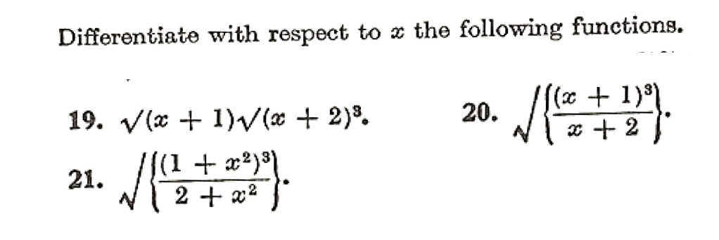 Answered Differentiate With Respect To X The… Bartleby