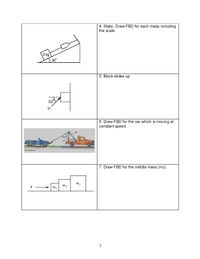 Answered: 4. Static. Draw FBD for each mass… | bartleby