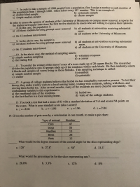 Answered: 1. In Order To Assess The Effects Of… | Bartleby