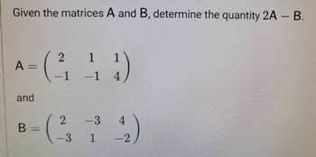 Answered: Given The Matrices A And B, Determine… | Bartleby