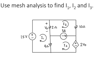 Answered: Mesh Analysis | Bartleby