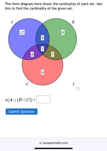 Answered: The Venn Diagram Here Shows The… | Bartleby