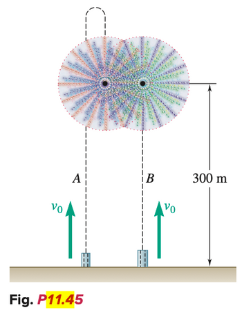 vo
A
Fig. P11.45
B
-‒‒‒
VO
300 m