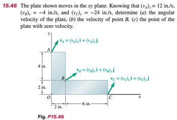 Answered: 6 The Plate Shown Moves In The Xy… | Bartleby