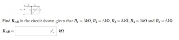 Answered: = Find RAB In The Circuit Shown Given… | Bartleby