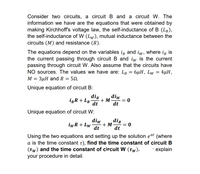 Answered: Consider Two Circuits, A Circuit B And… | Bartleby