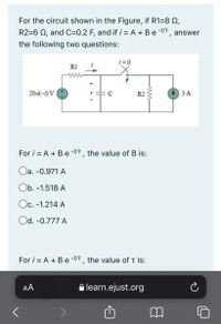 Answered: For The Circuit Shown In The Figure, If… | Bartleby