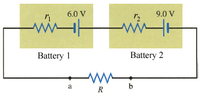 6.0 V
9.0 V
Battery 1
Battery 2
a
b
