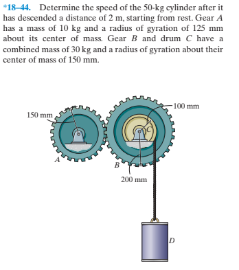 Answered: *18-44. Determine The Speed Of The… 