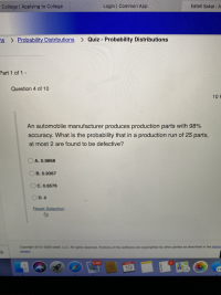 Answered: An Automobile Manufacturer Produces… | Bartleby