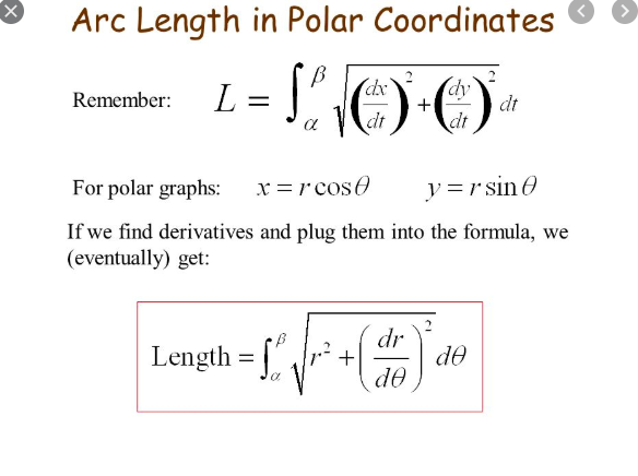 Answered Arc Length In Polar Coordinates Dx L … Bartleby