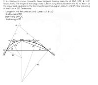 Answered: C Length of the first and second curve;… | bartleby