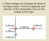 Answered: 2. Three Charges Are Arranged As Shown… | Bartleby