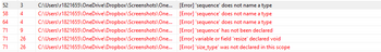 52
58
64
71
71
71
3 C:\Users\r1821655\OneDrive\Dropbox\Screenshots\One...
C:\Users\r1821655\OneDrive\Dropbox\Screenshots\One...
C:\Users\r1821655\OneDrive\Dropbox\Screenshots\One...
4
4
9 C:\Users\r1821655\OneDrive\Dropbox\Screenshots\One...
26 C:\Users\r1821655\OneDrive\Dropbox\Screenshots\One...
26 C:\Users\r1821655\OneDrive\Dropbox\Screenshots\One...
[Error] 'sequence' does not name a type
[Error] 'sequence' does not name a type
[Error] 'sequence' does not name a type
[Error] 'sequence' has not been declared
[Error] variable or field 'resize' declared void
[Error] 'size_type' was not declared in this scope