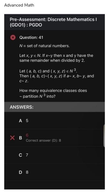 Answered: X Question: 41 N = Set Of Natural… | Bartleby