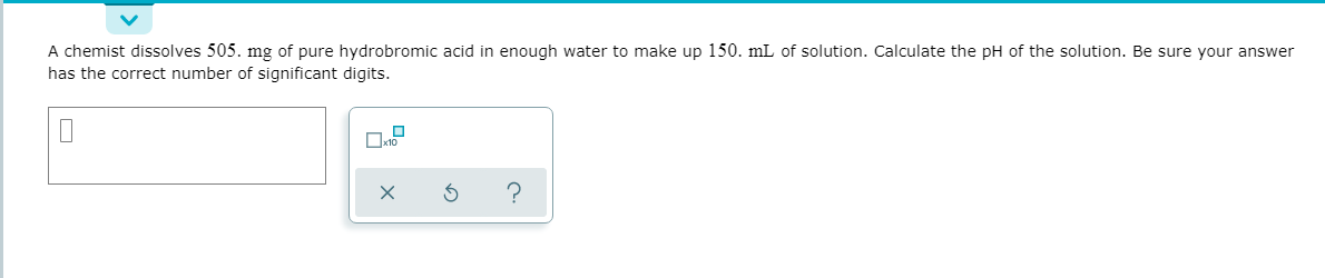 Answered A Chemist Dissolves 505 Mg Of Pure… Bartleby