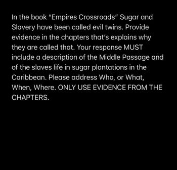 Answered: Slavery have been called evil twins.… | bartleby