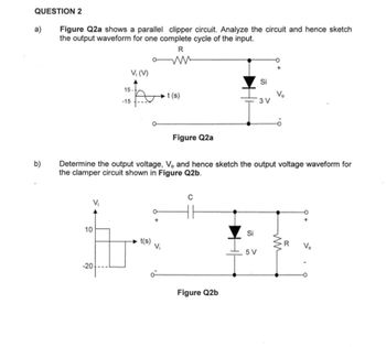 Answered: QUESTION 2 A) B) Figure Q2a Shows A… | Bartleby