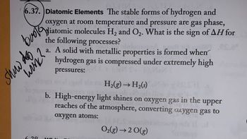 Answered 6.37. Diatomic Elements The stable bartleby