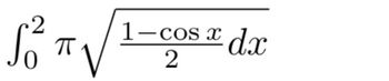 2
S² T
ㅠ
1-cos x dx
2