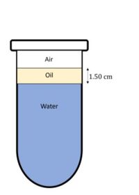 Answered: An open test tube contains a layer of… | bartleby