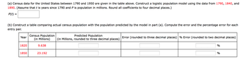 Answered: Census Data For The United States… | Bartleby