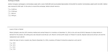 Answered: Exchange of Assets Ashton Company… | bartleby